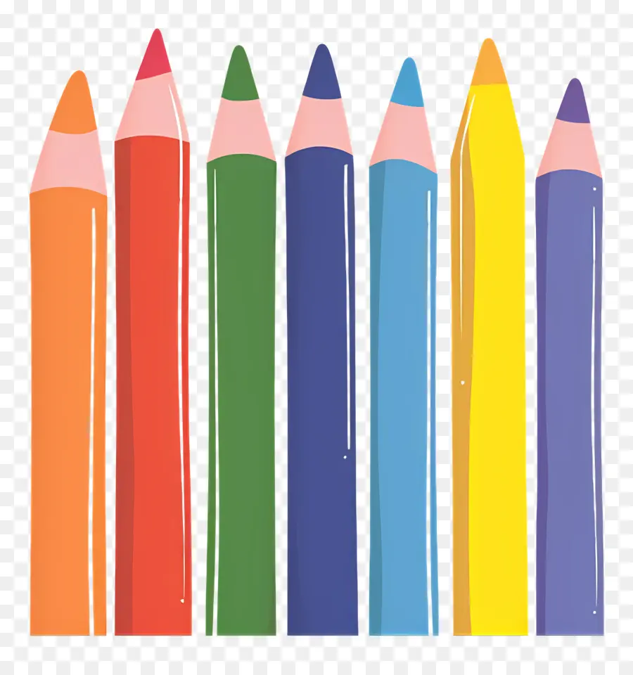 Lápices De Colores，Dibujo PNG