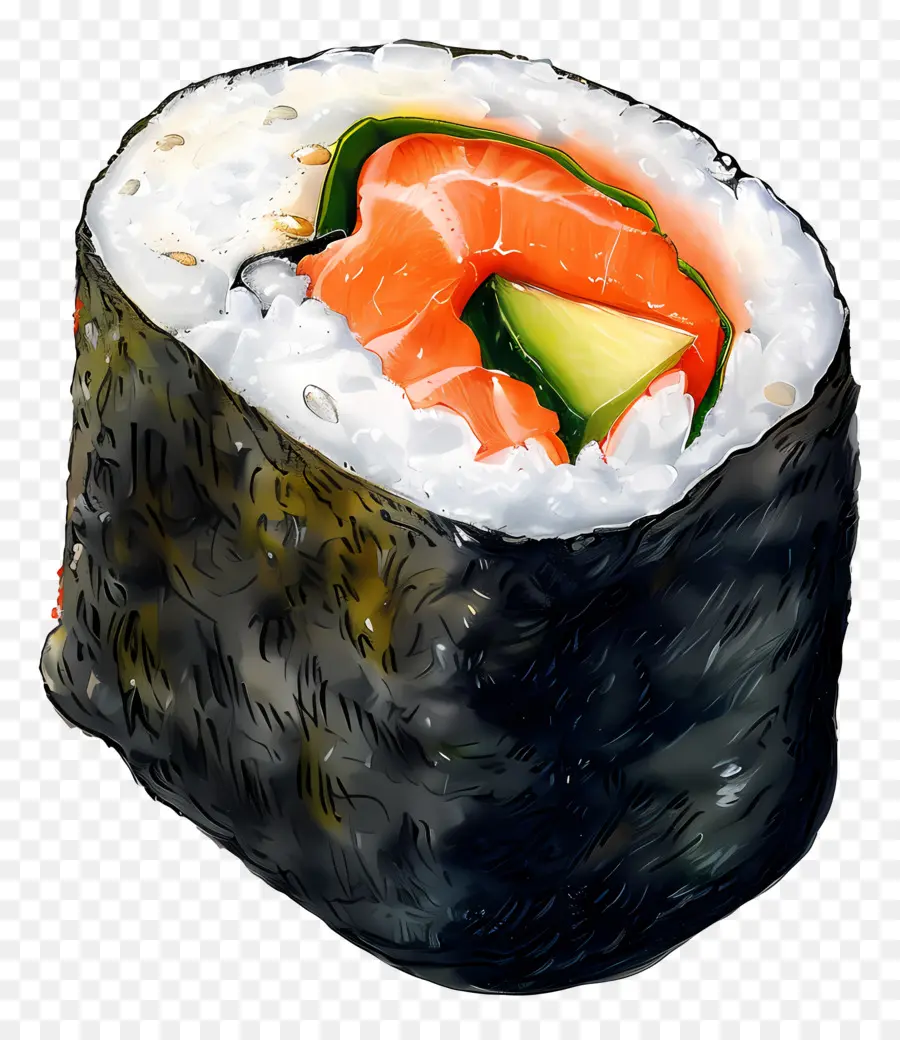 Rollo De Sushi Maki，Sushi PNG