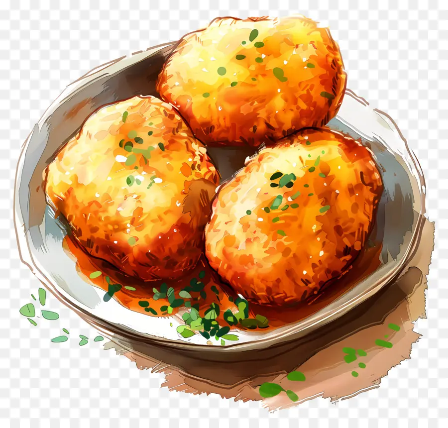 Croquetas，Pescado Frito PNG