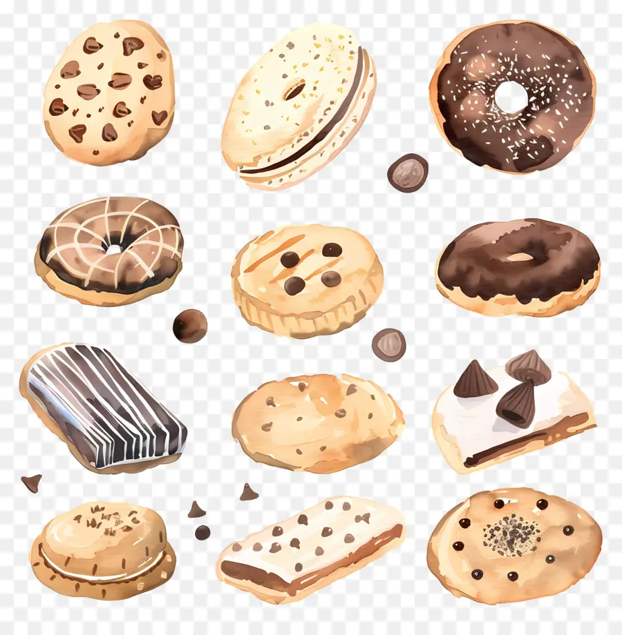 Las Cookies，Los Productos Horneados PNG