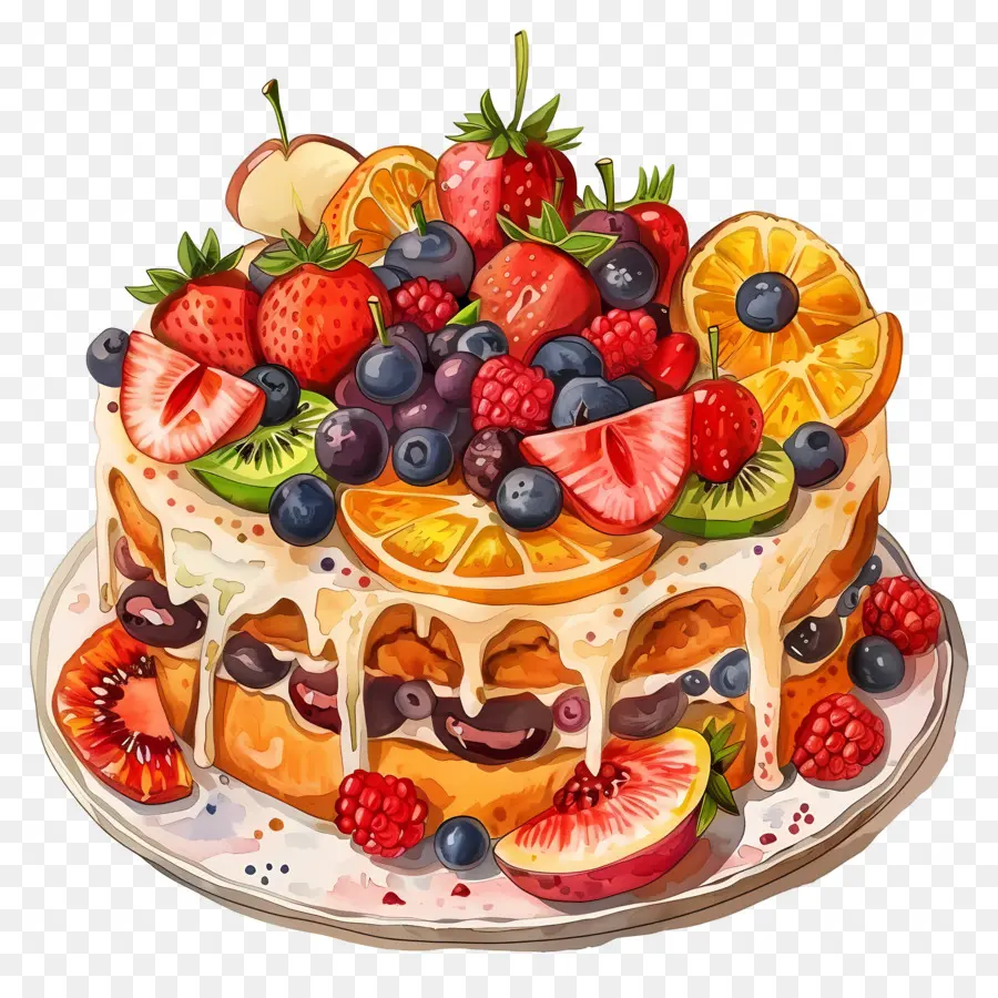 Pastel De Fruta Del Sol，El Pastel De Frutas PNG