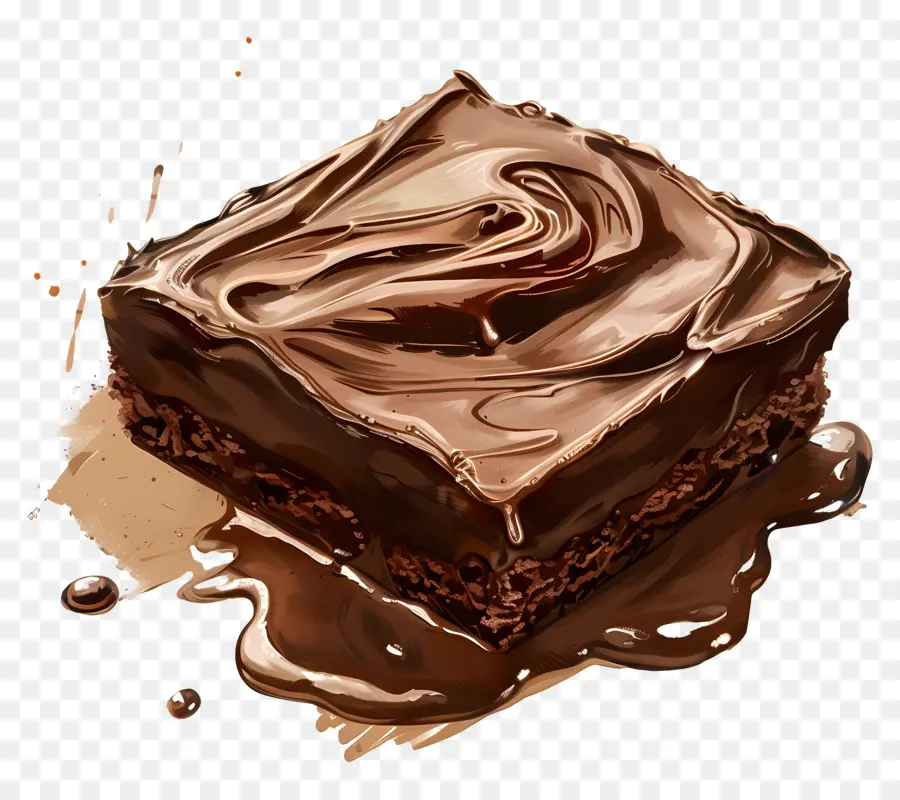 Chocolate Sin Harina，Brownie De Chocolate PNG