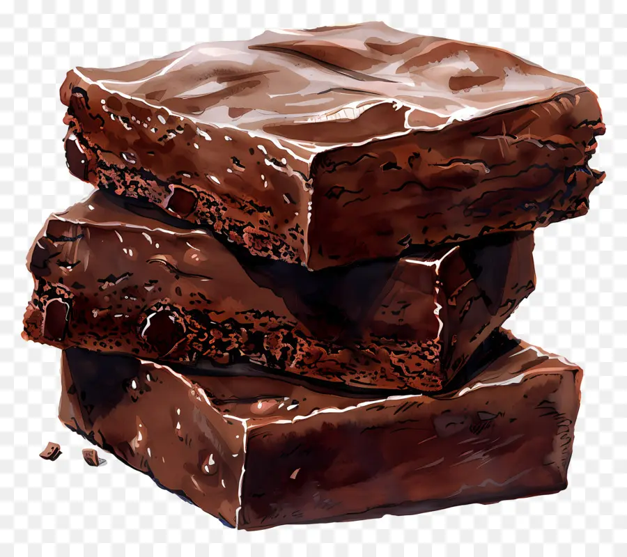 Chocolate Sin Harina，Brownies De Chocolate PNG