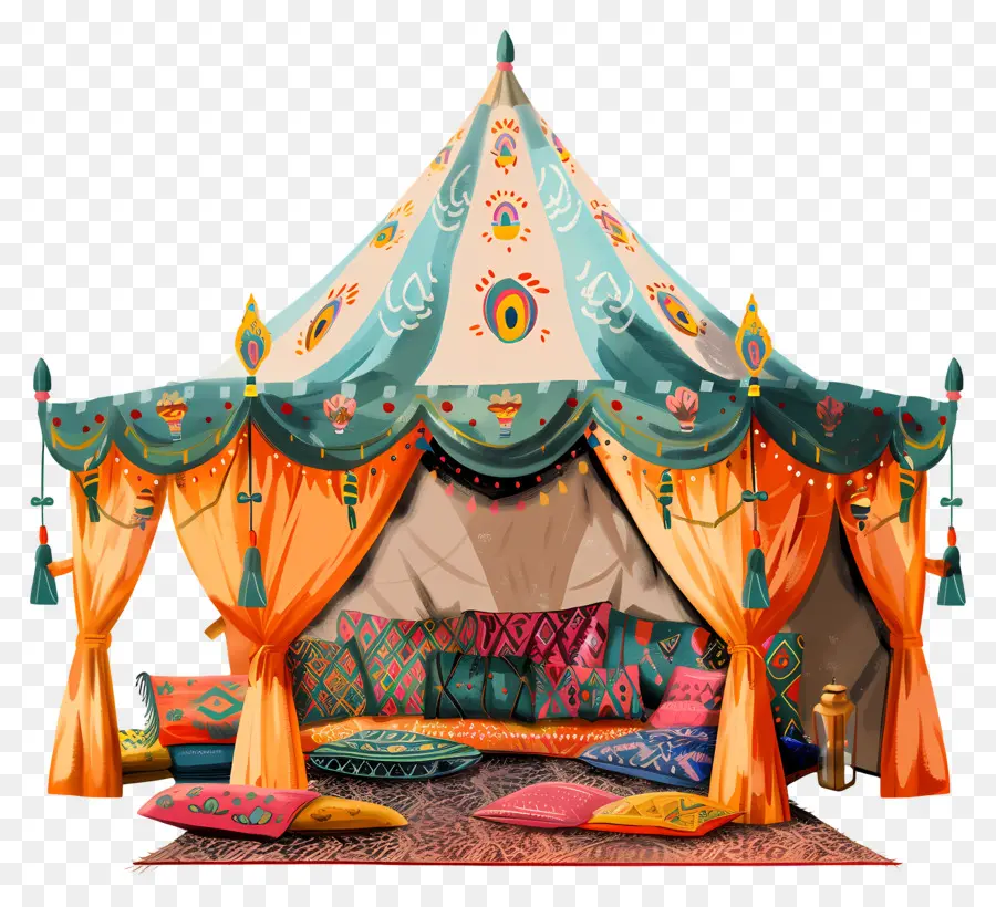 Carpa De Bazaar Indio，Carpa Colorida PNG