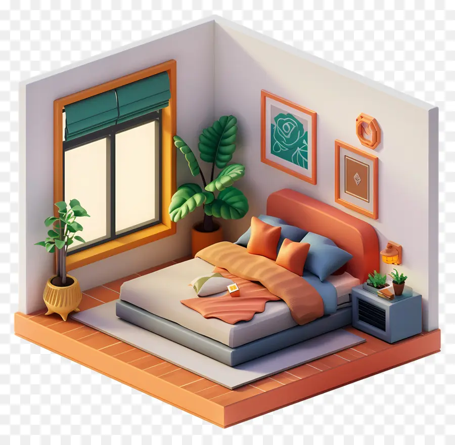 3d Dormitorio，Dormitorio PNG