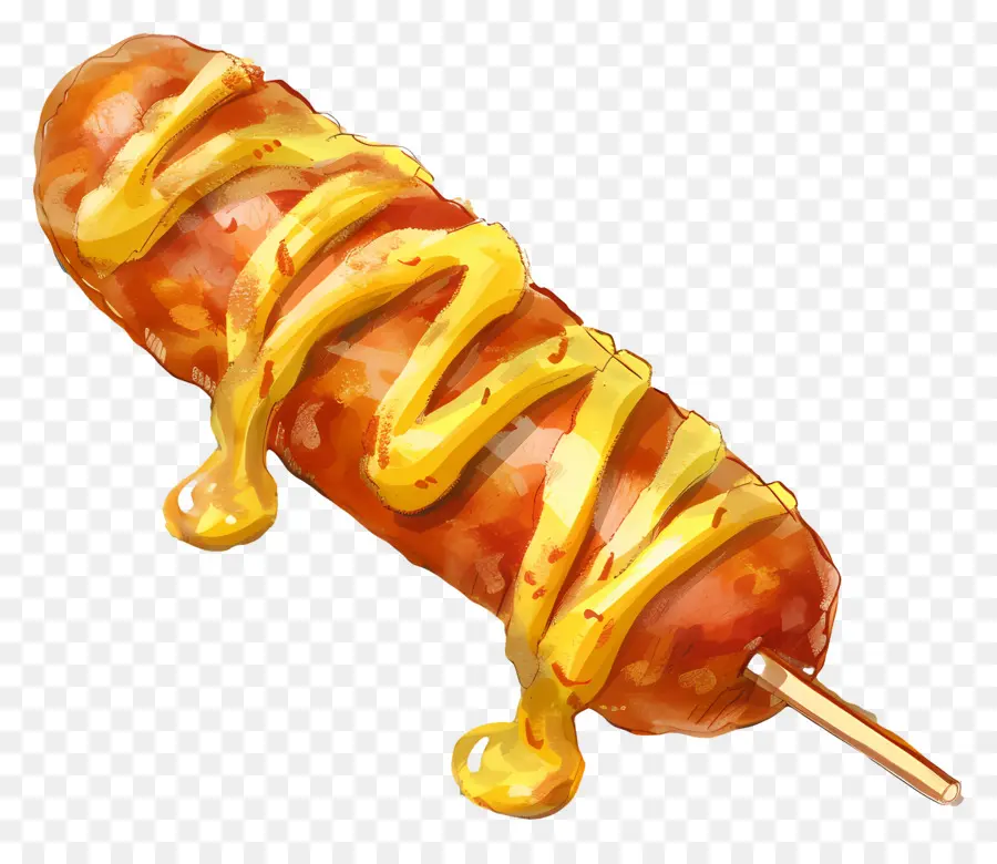 Corndog，Perro Caliente PNG