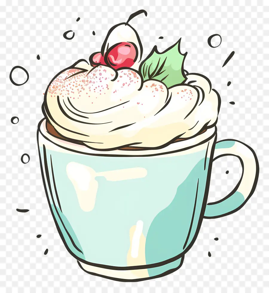 Taza Del Postre De Navidad，Chocolate Caliente PNG