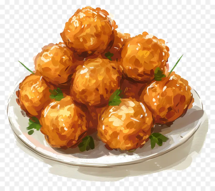 Bolas De Pollo，Albóndigas Fritas PNG