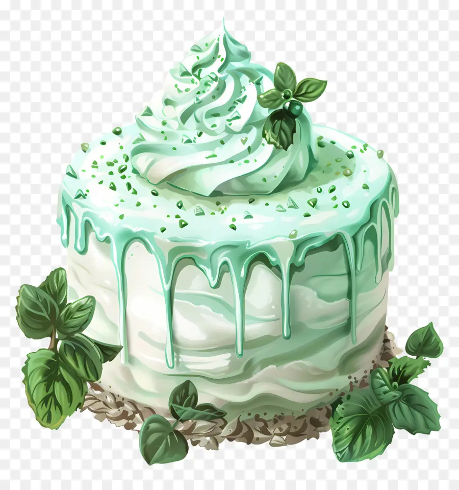 Pastel Fresco De Menta，Pastel PNG