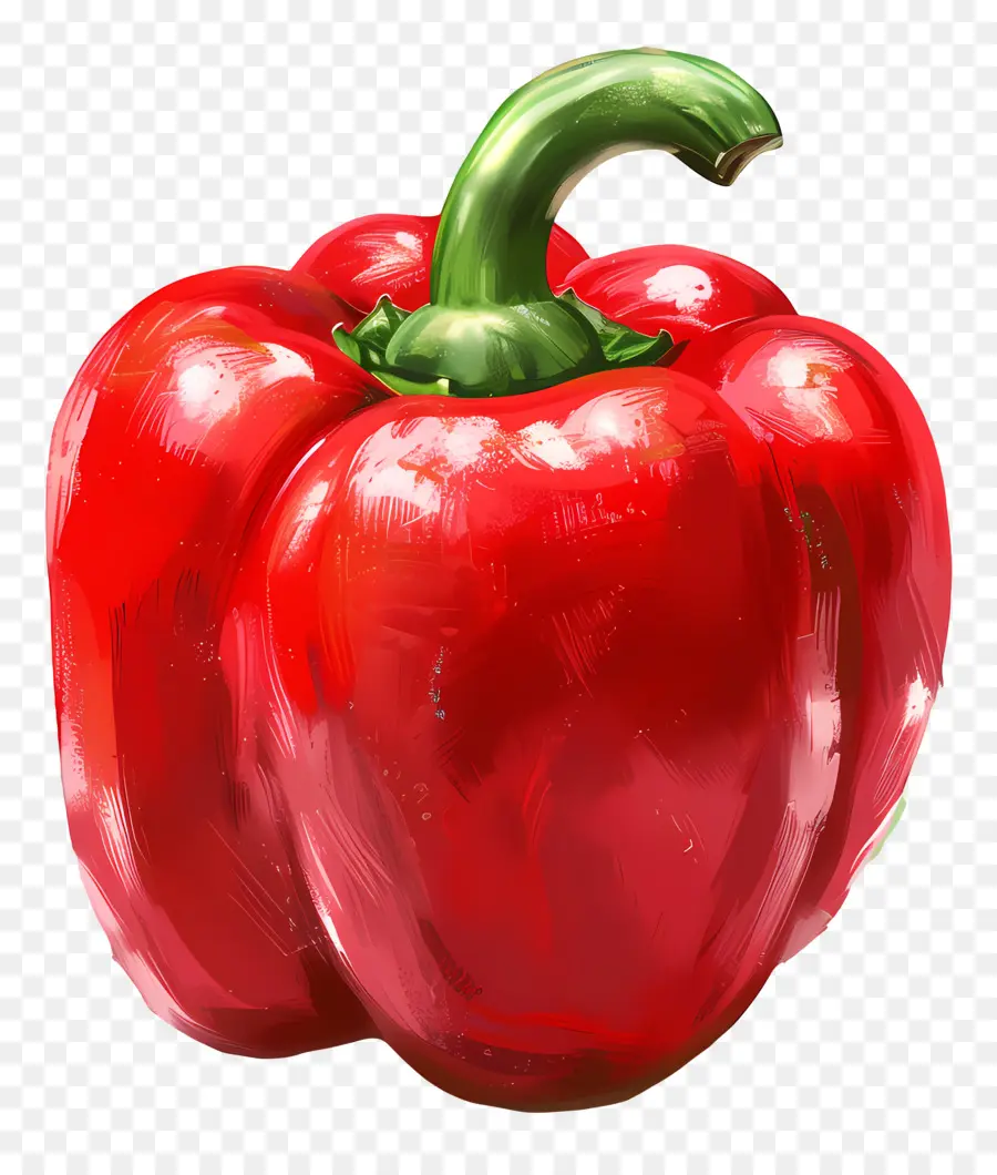 Pimiento Dulce Rojo，Red Bell Pepper PNG