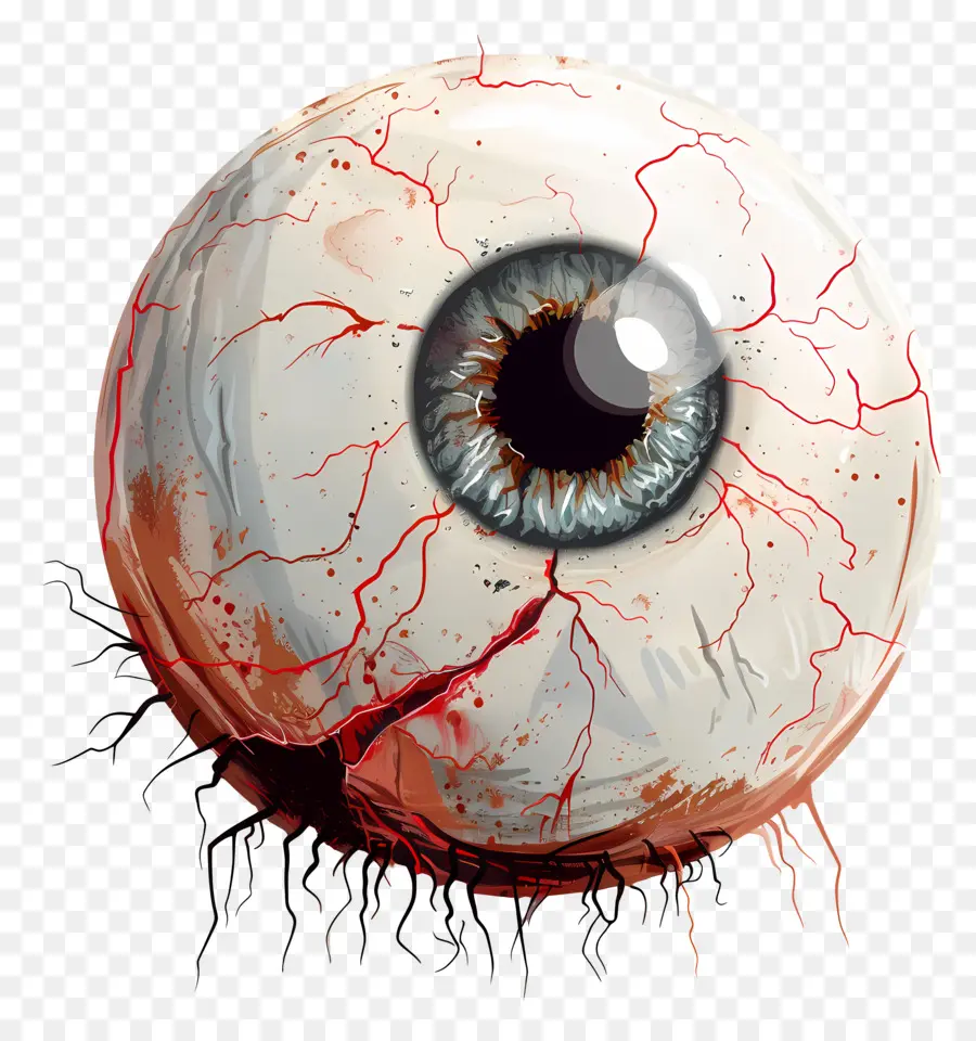 Globo Ocular De Halloween，Hemorragia Ocular PNG