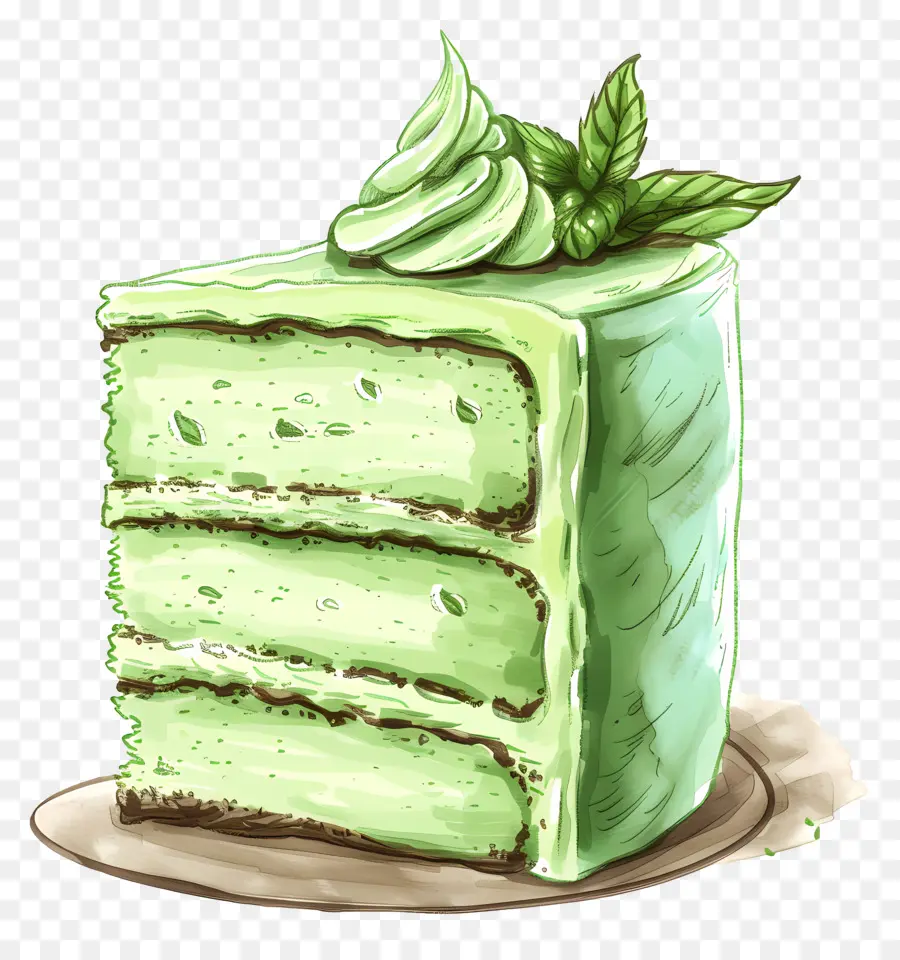 Pastel Fresco De Menta，Verde Pastel PNG