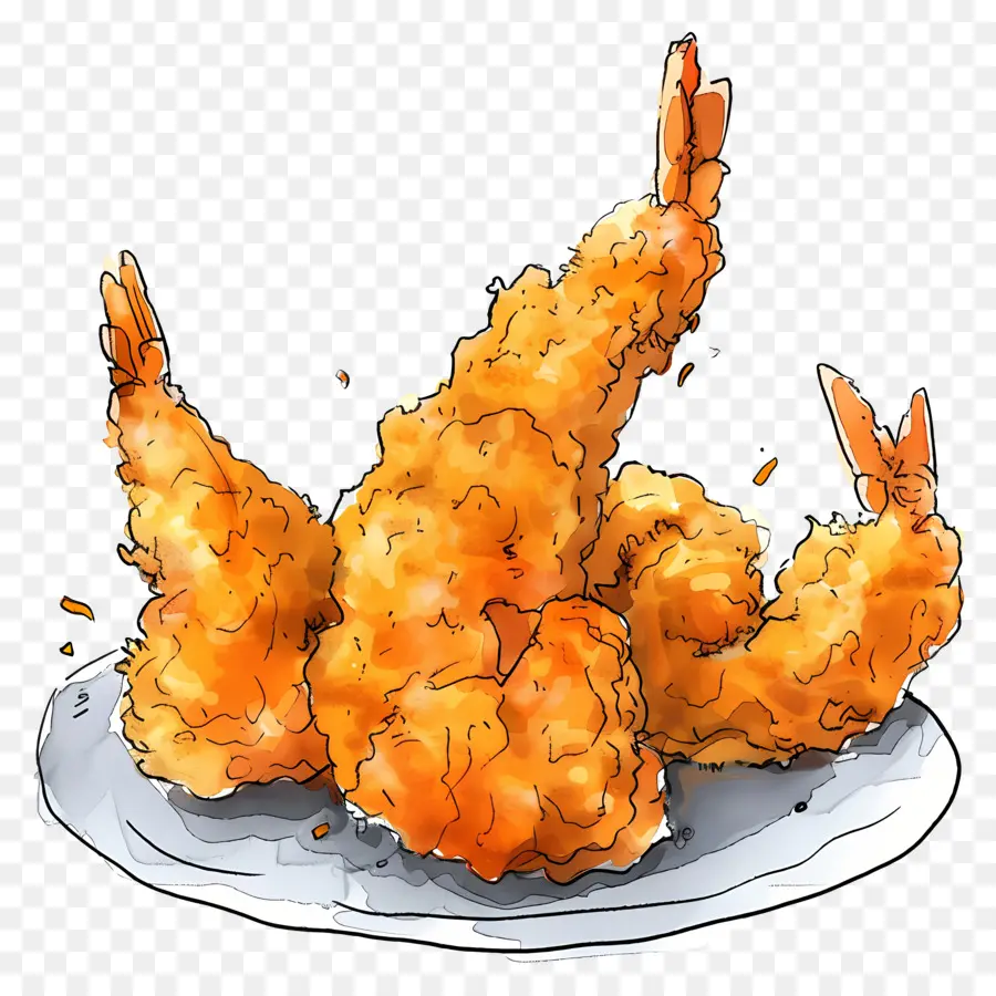 Tempura，El Pollo Frito PNG