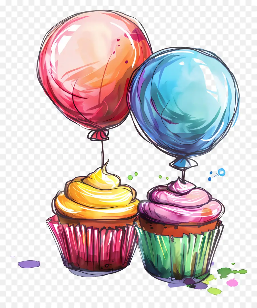 Panecillos，Cupcakes PNG