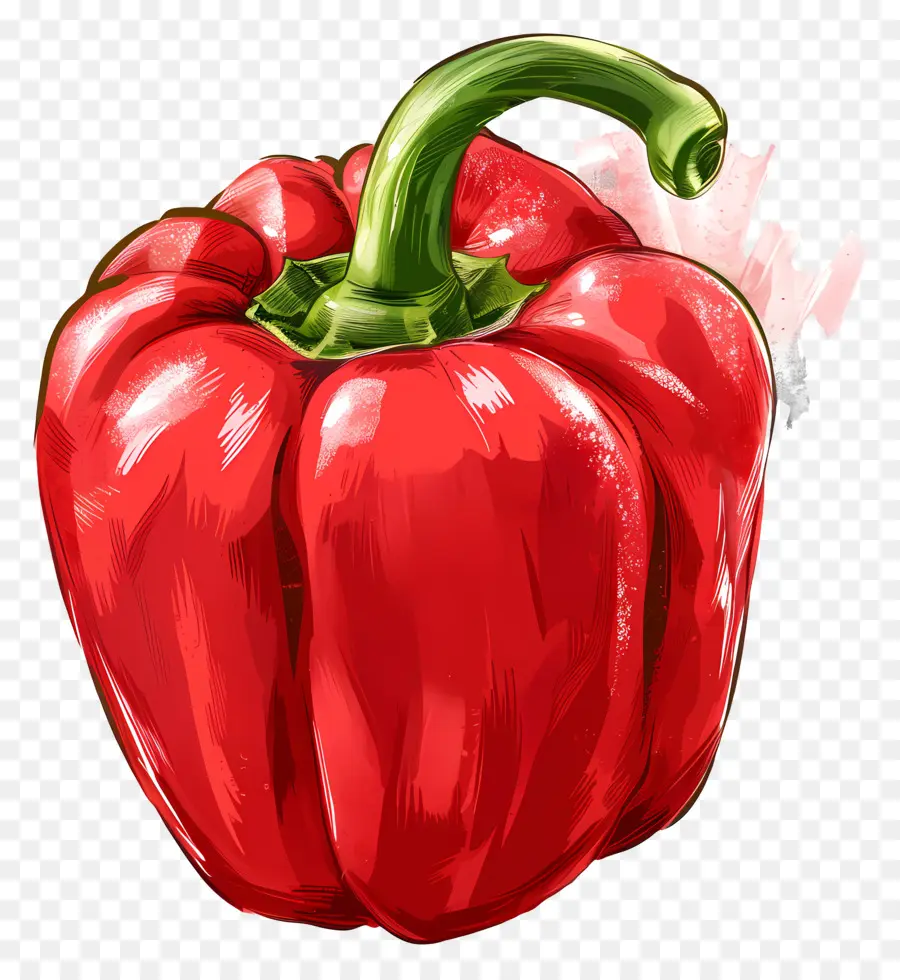 Pimiento Dulce Rojo，Red Bell Pepper PNG