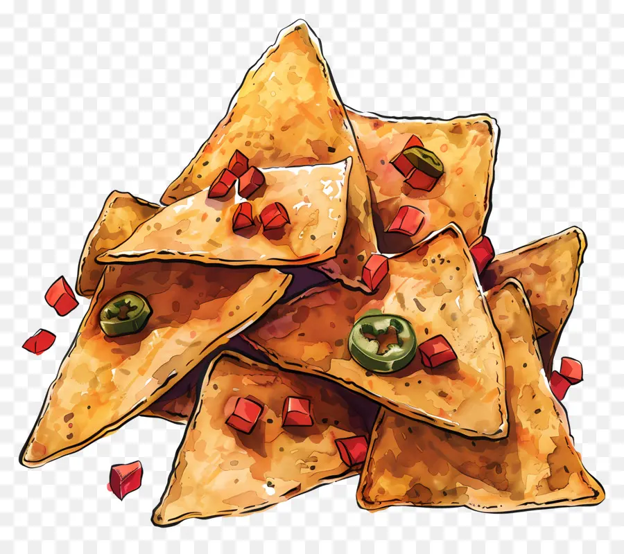 Nachos，Chips De Tortilla PNG