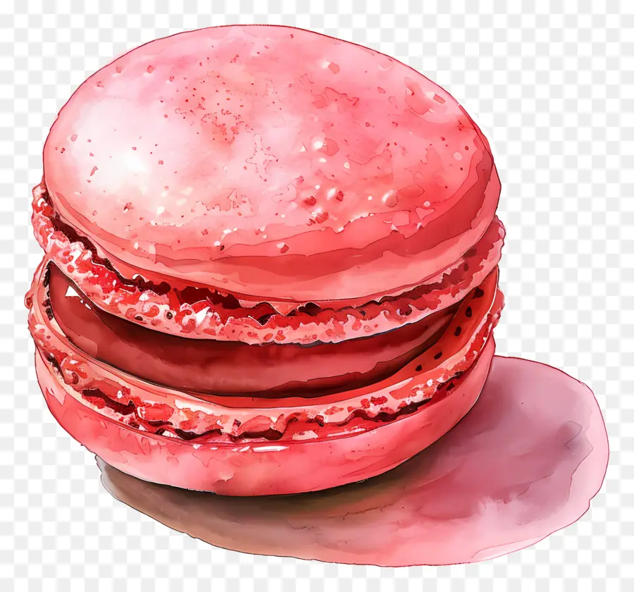 Macaroon，Macarrón Rosa PNG