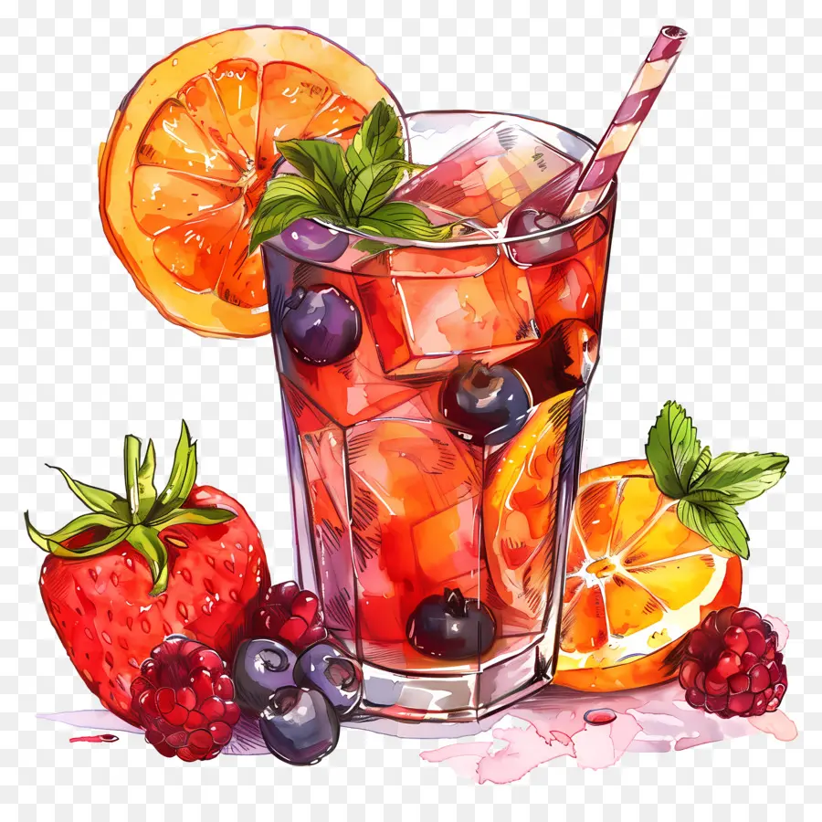 Ponche De Frutas，Coctel PNG