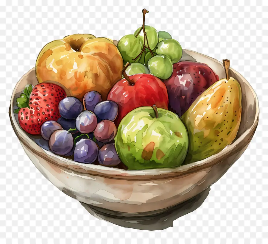 Tazón De Fruta，Frutas Frescas PNG