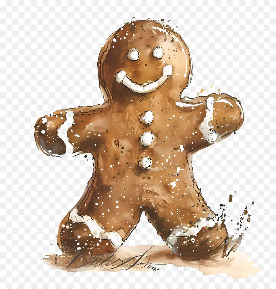 Hombre De Pan De Jengibre，Chocolate PNG