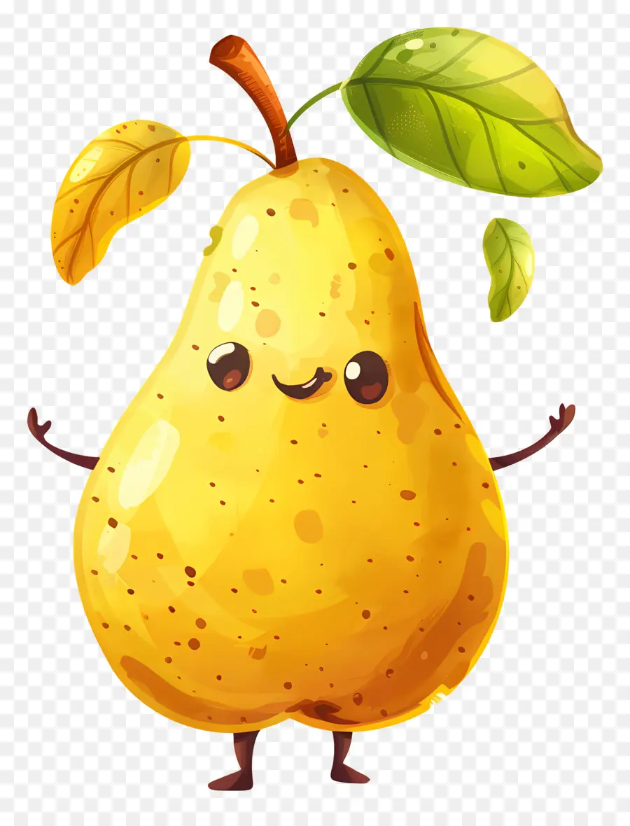 Dibujos Animados De Pera，Caricatura De Fruta PNG