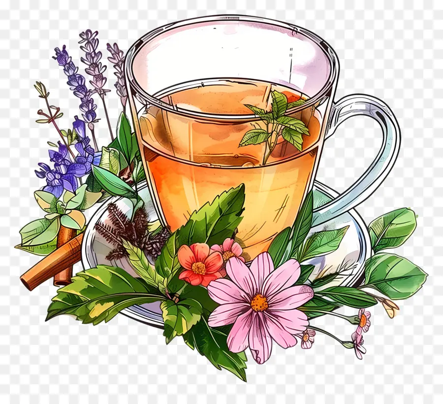 Té De Hierbas，Taza PNG