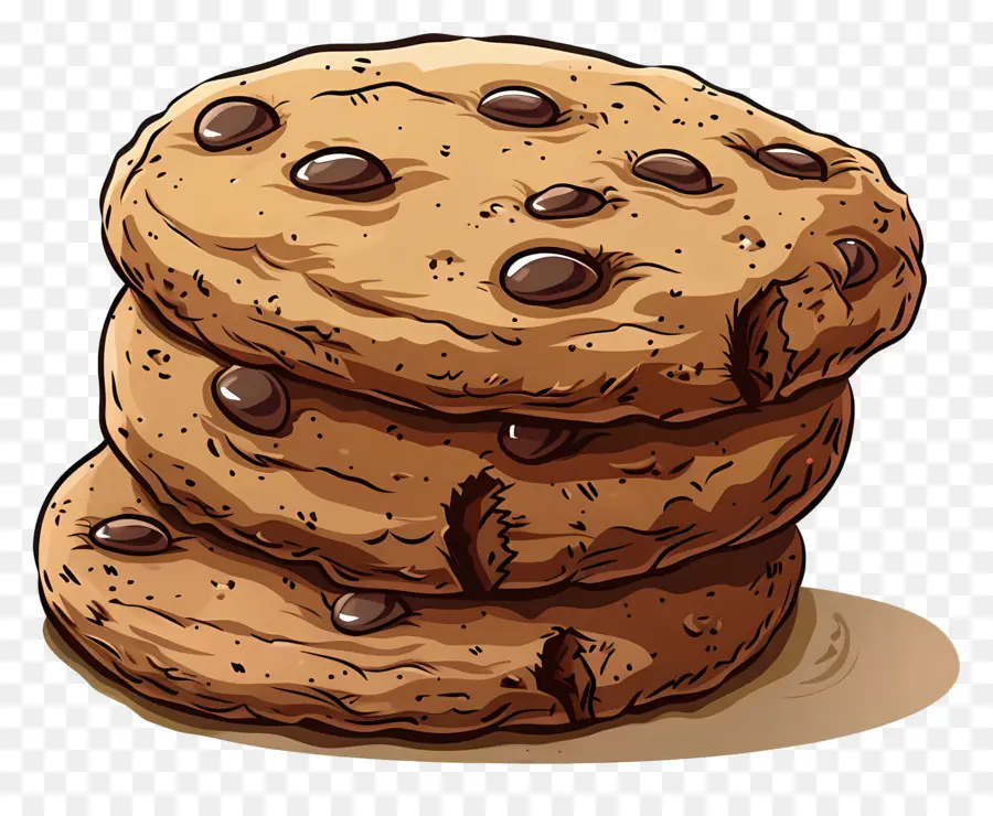 Galletas De Chocolate，Galletas Con Chispas De Chocolate PNG