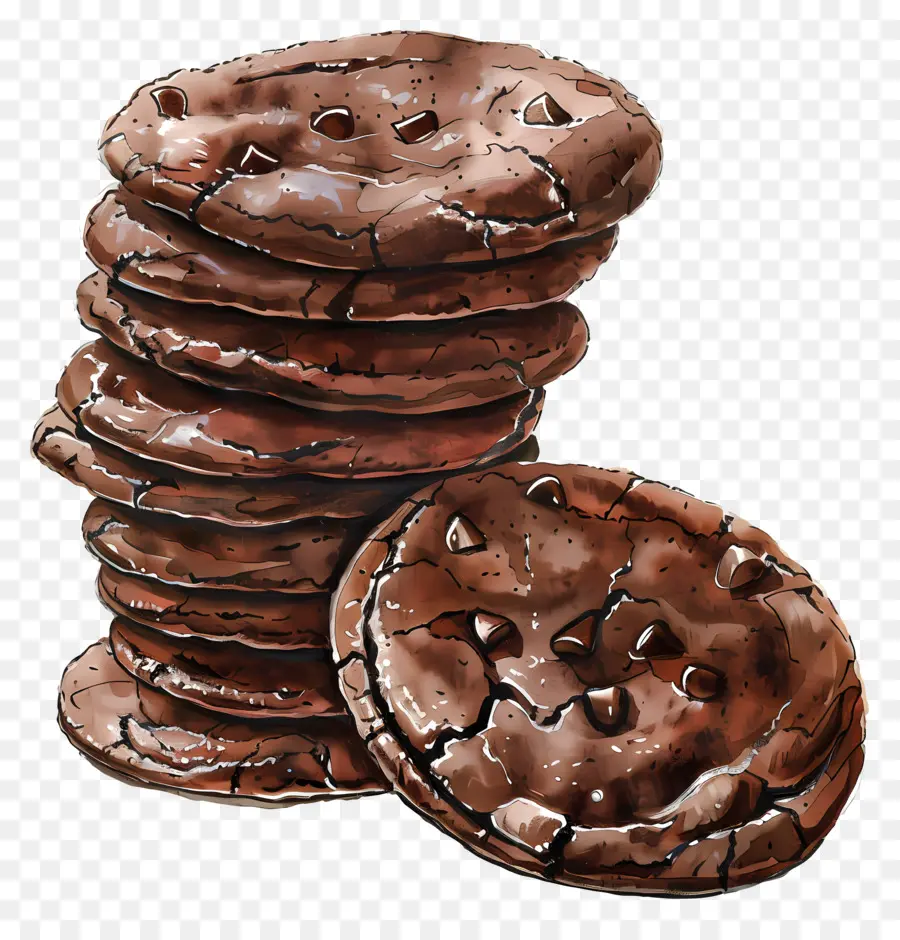 Galletas De Chocolate，Galletas Con Chispas De Chocolate PNG