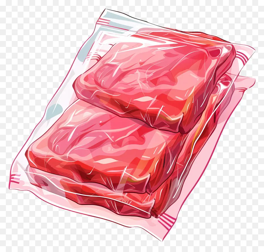 Paquete De Carne Congelada，La Carne Cruda PNG