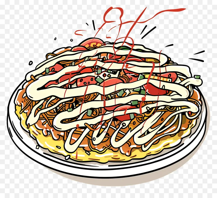 Okonomiyaki，Pizza PNG