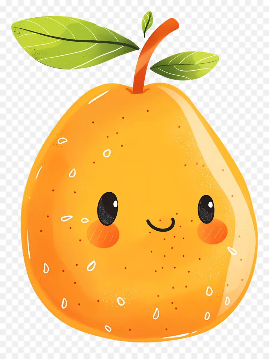 Lindo Mango，Dibujos Animados De Melocotón PNG