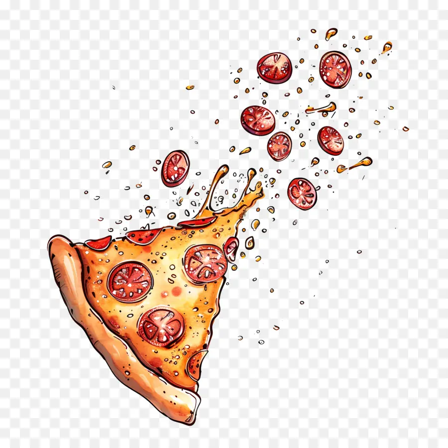 Volando Pizza，Pizza PNG