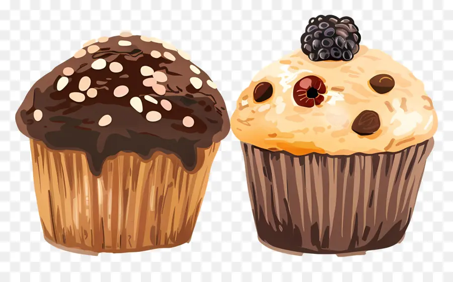 Panecillos，Cupcakes De Chocolate PNG