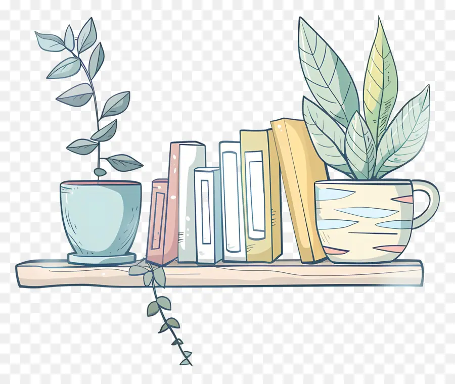 Estante Con Libros，Bookshelf PNG