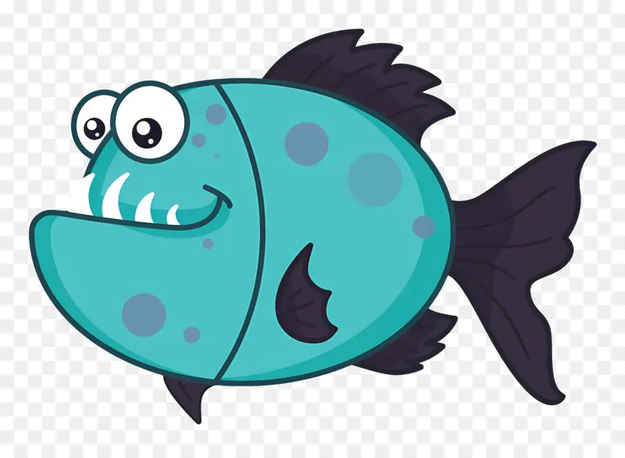 Pirahna，Pescado Azul PNG