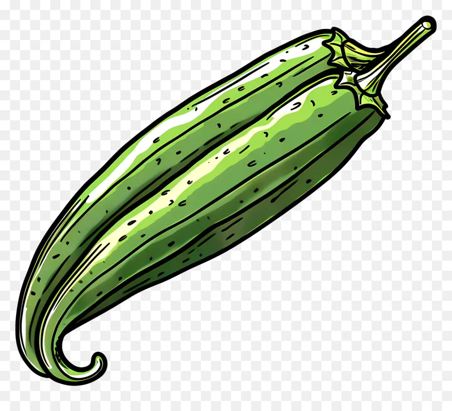 Bhindy Masala，Pepino Fresco PNG