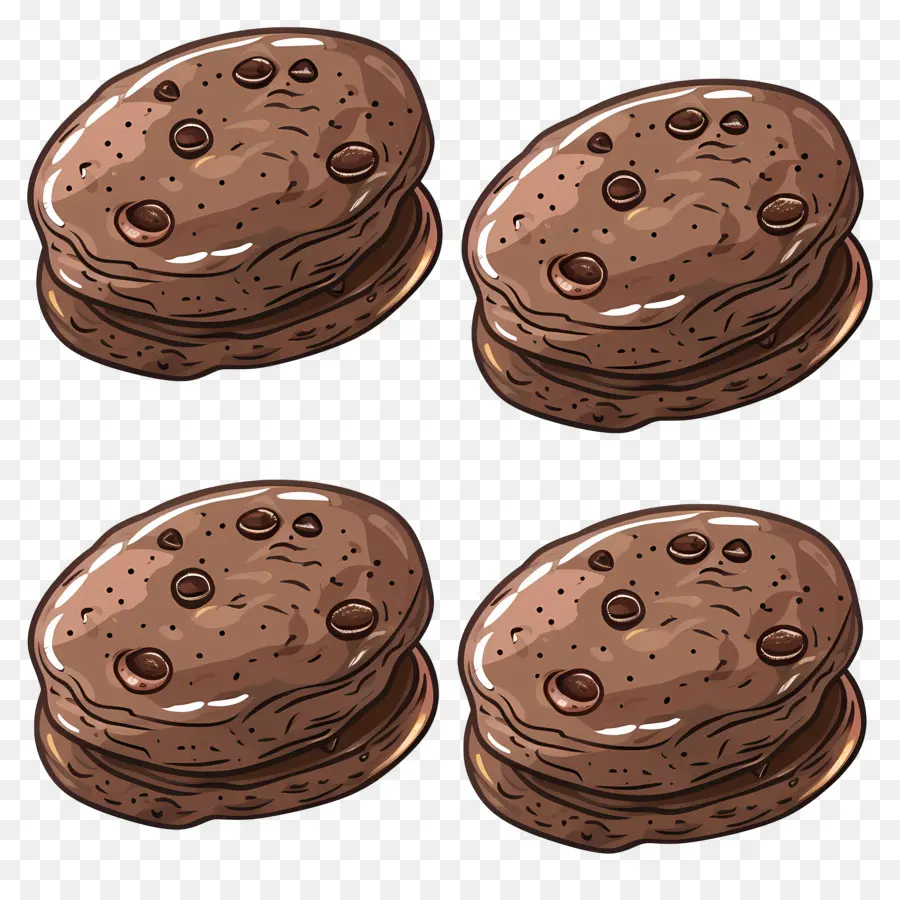 Galletas De Chocolate，Galletas De Chispas De Chocolate PNG