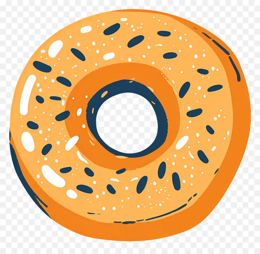 Bagel，Donut Glaseado PNG