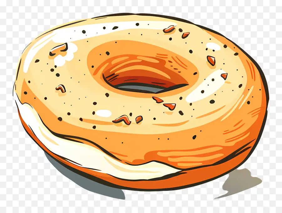 Bagel，Dona Glaseada PNG