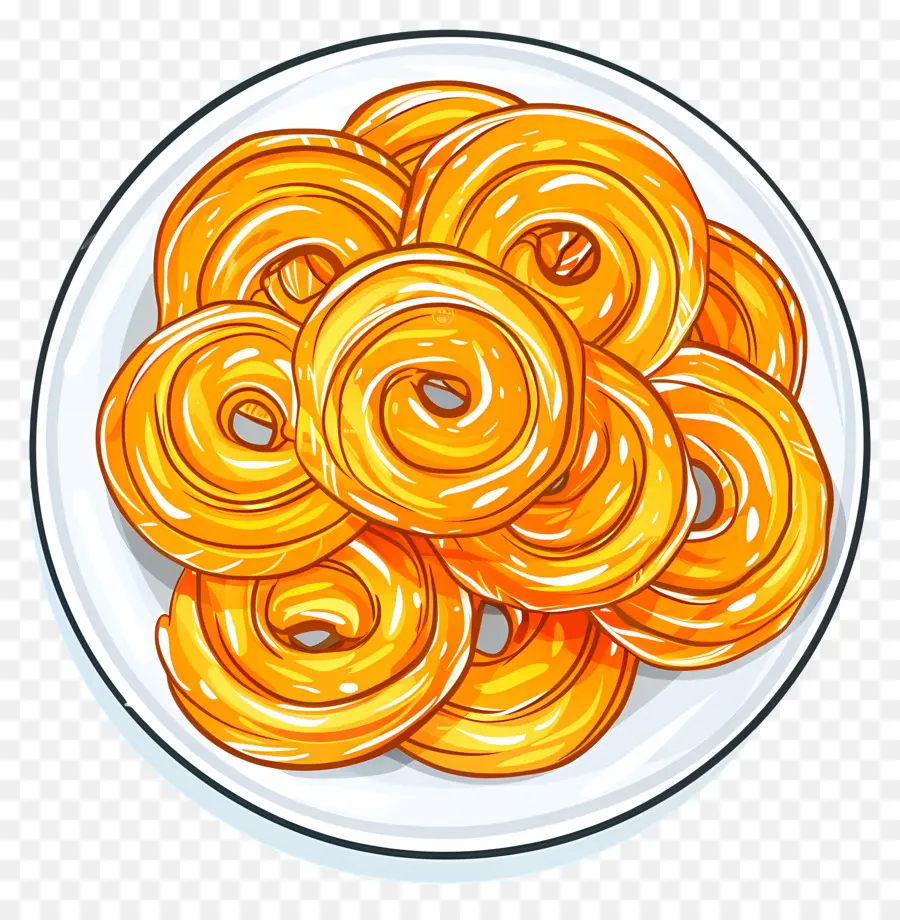 Jalebi，Donas Fritas PNG