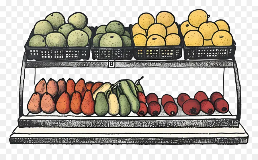 Mostrador De Frutas，Frutas PNG