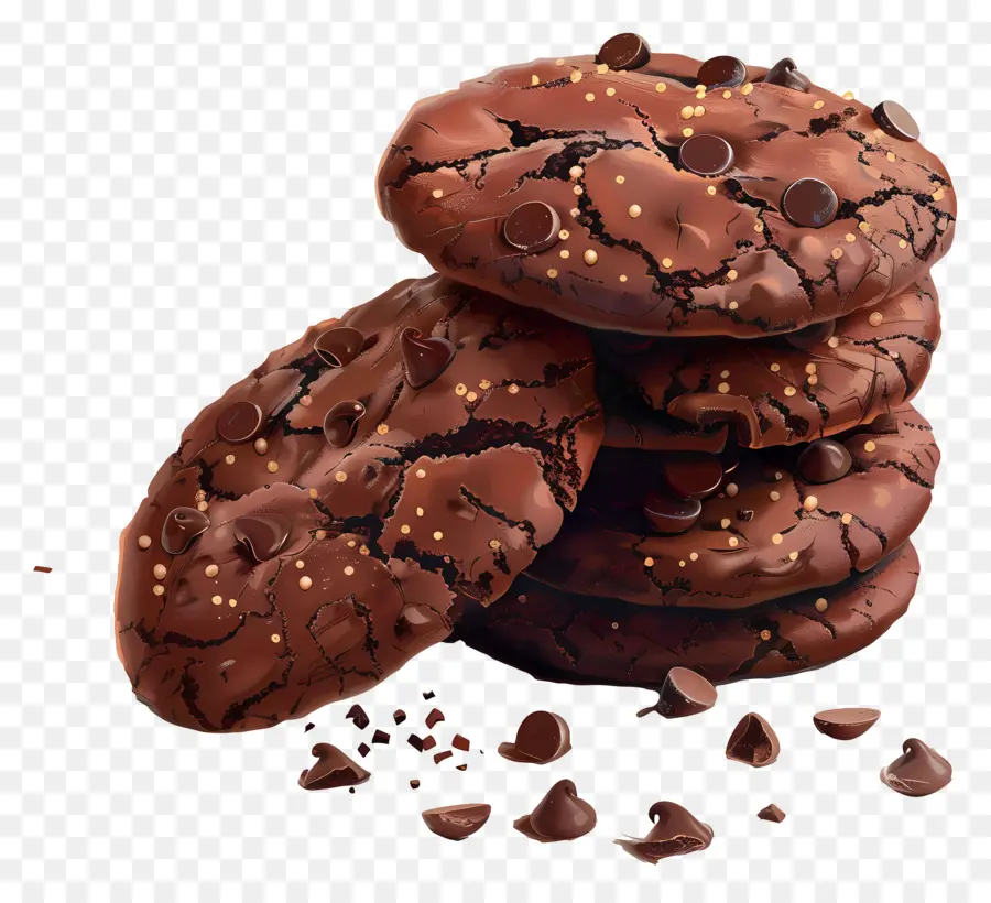 Galletas De Chocolate，Galletas Con Chispas De Chocolate PNG