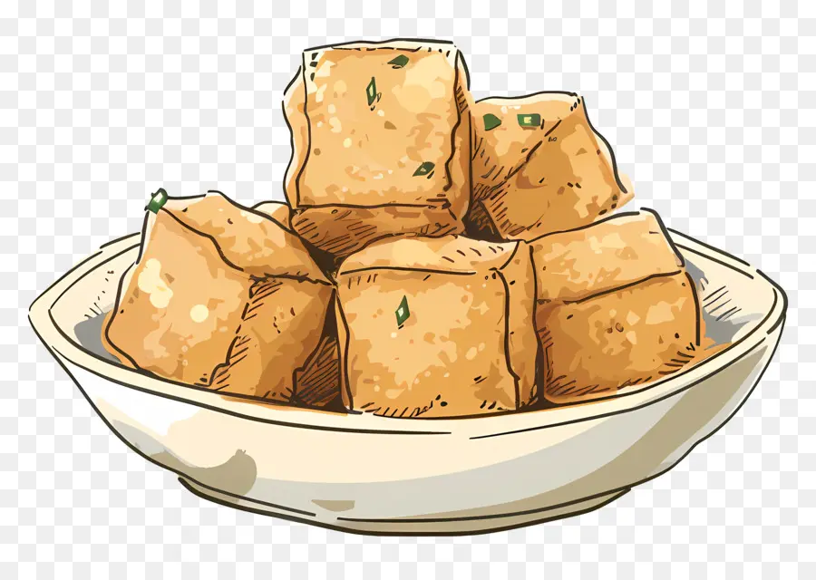 Tofu Frito，Tofu PNG