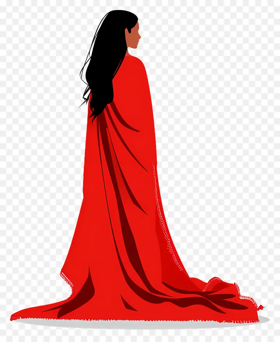 Mujer De Rojo，Vestido Rojo PNG