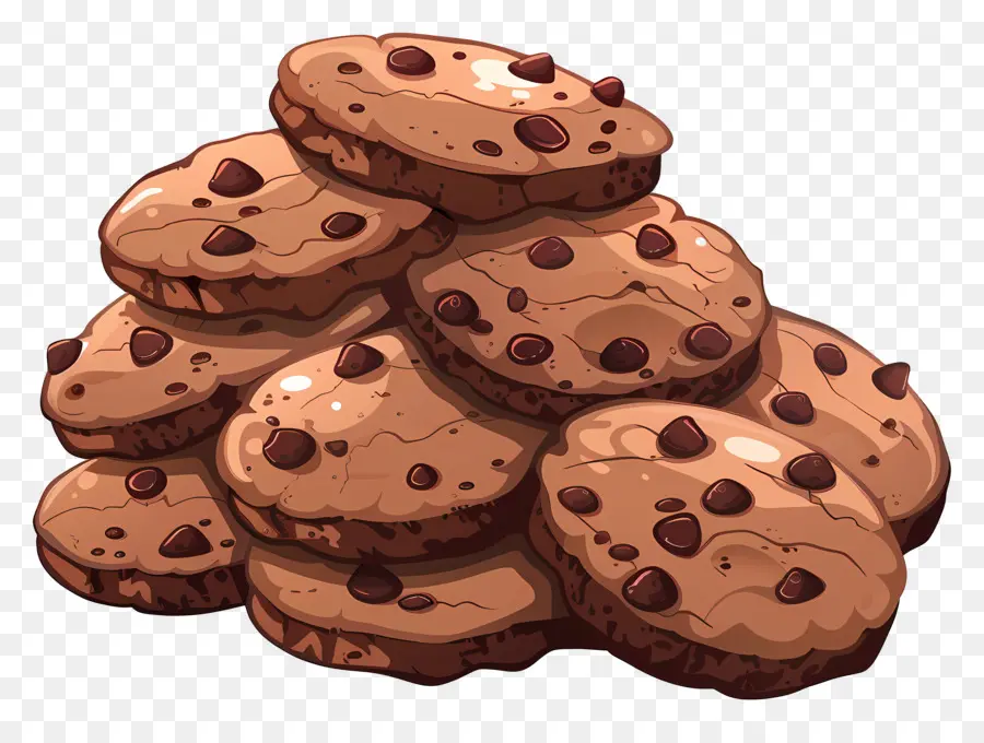 Galletas De Chocolate，Galletas Con Chispas De Chocolate PNG