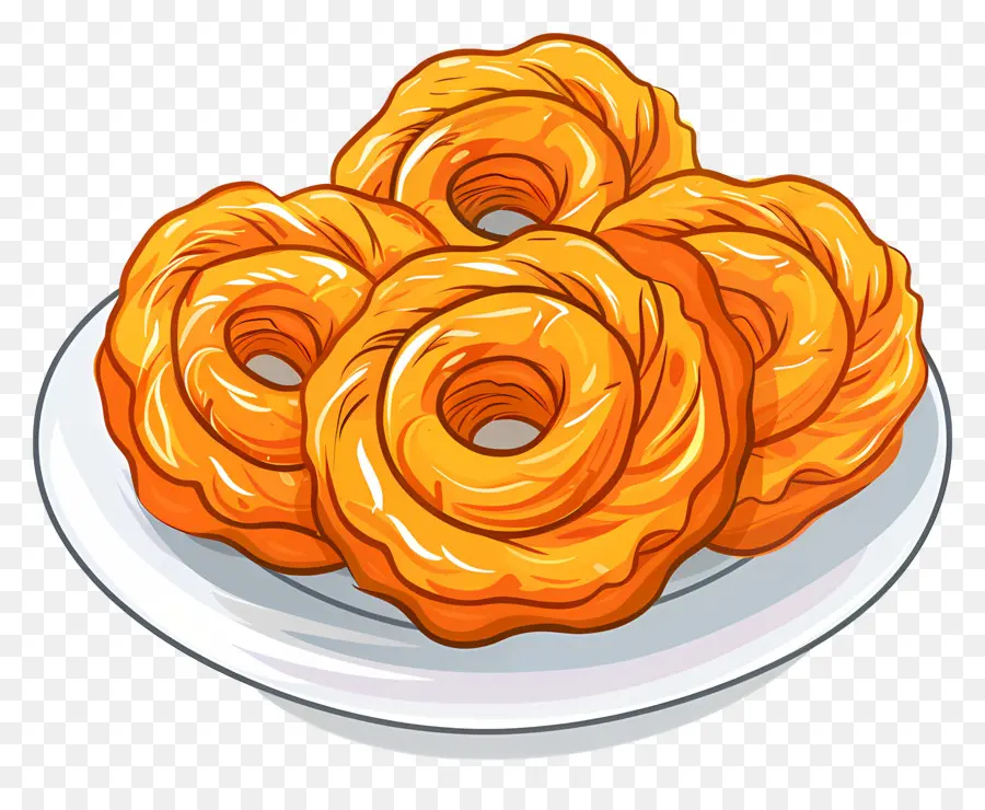 Jalebi，Buñuelos De Manzana PNG