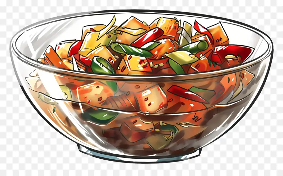 Ensalada De Kimchi Coreano，Ensalada De Frutas PNG