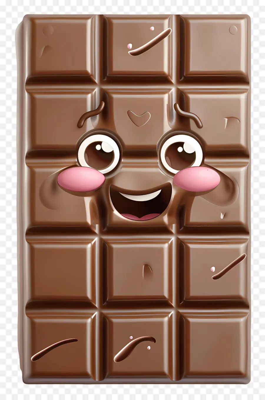 Emoji De Barra De Chocolate，Barra De Chocolate De Dibujos Animados PNG