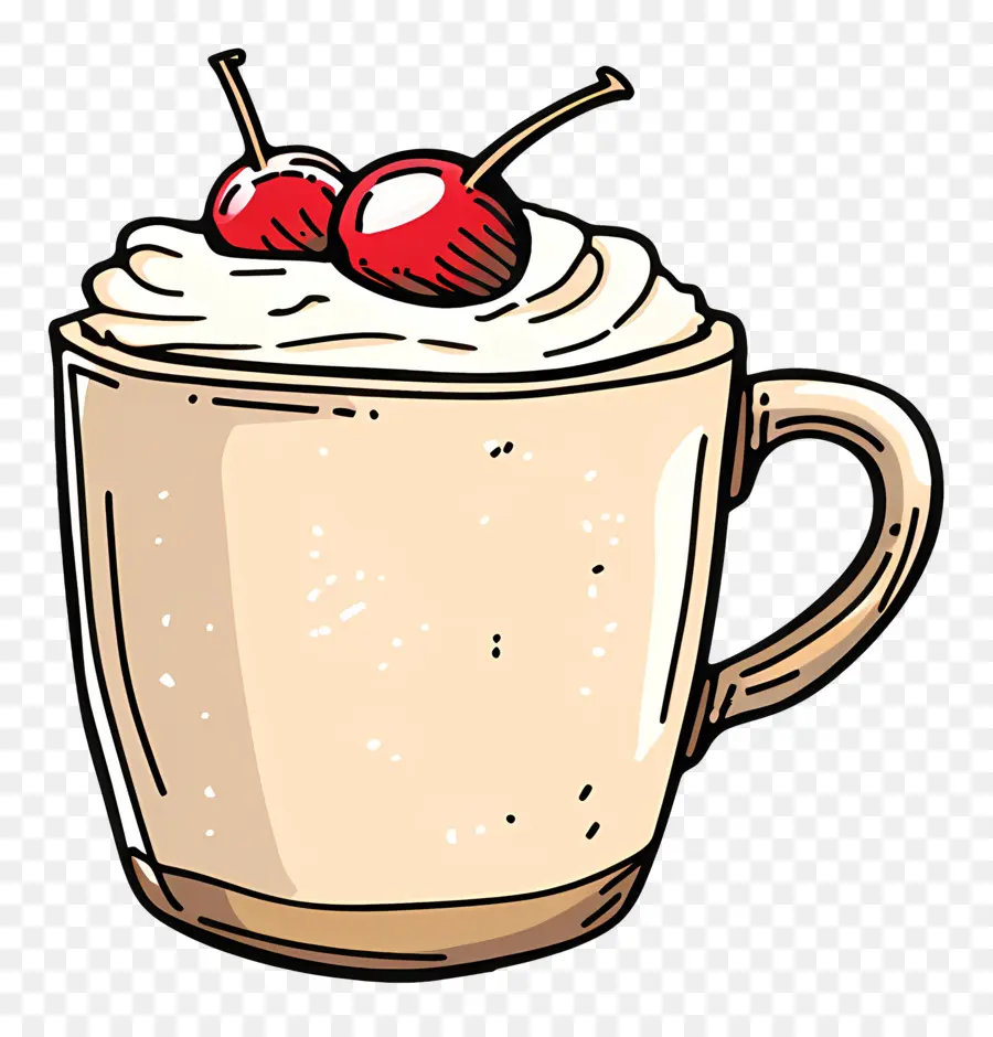 Taza Del Postre De Navidad，Chocolate Caliente PNG