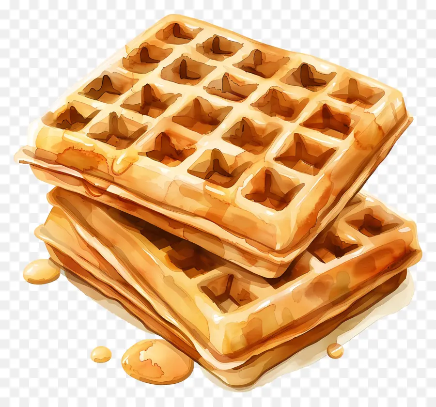 Waffles，Panqueques PNG